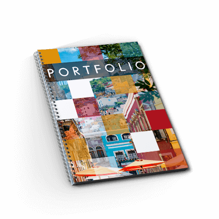 Portfolio Hardcover Spiraal A4 Liggend