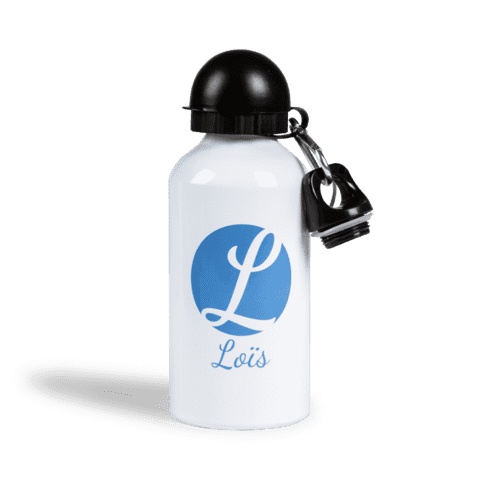 Bidon bedrukken lois blauw Bidon bedrukken lois blauw
