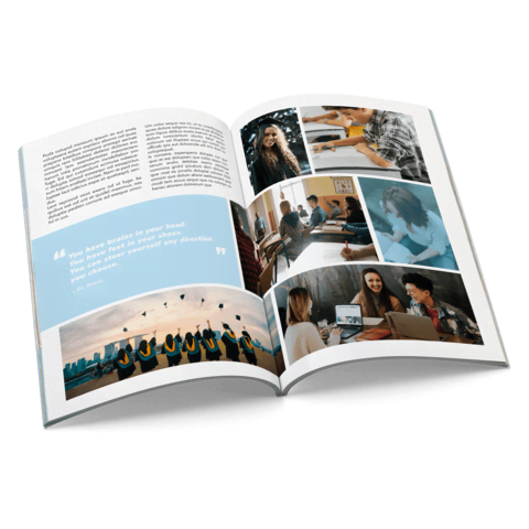 Softcover jaarboek binnenwerk Softcover jaarboek binnenwerk