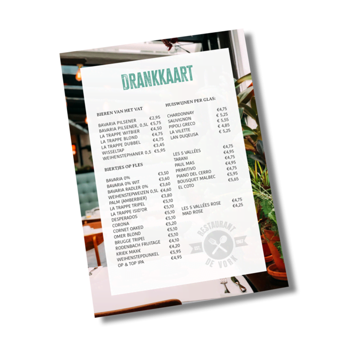 Drankkaart maken drankkaart-maken