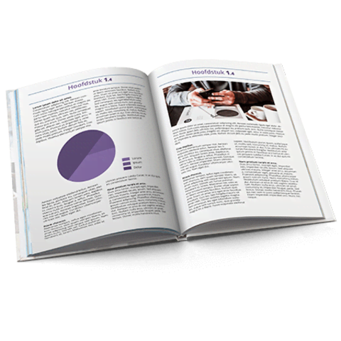 Proefschrift drukken open boek