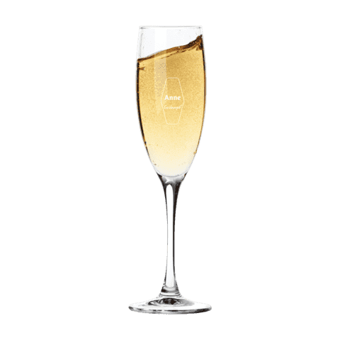 Laat direct je eigen champagneglas graveren! Laat direct je eigen champagneglas graveren!