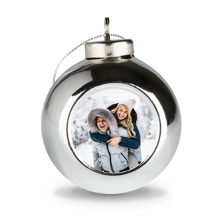 Kerstballen bedrukken zilver