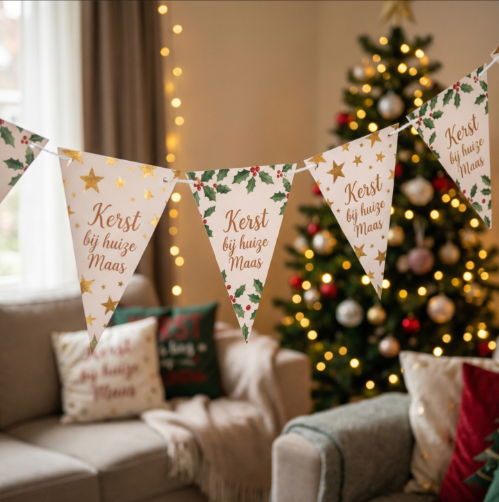 Kerstslinger met een twist maken Kerstslinger met een twist maken