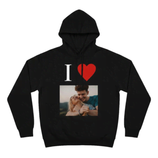 Zwarte hoodie bedrukken